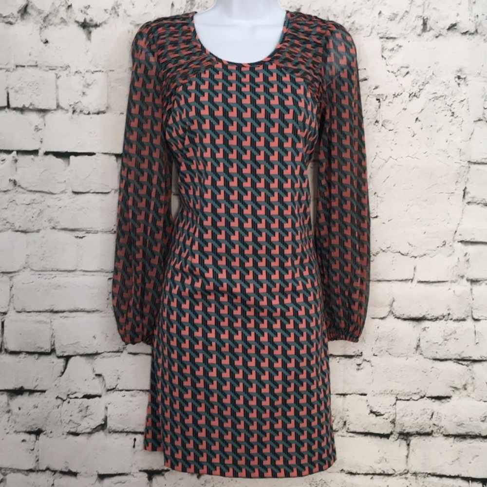 Love Fire psychedelic long sleeve dress